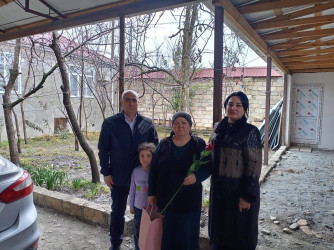 Şəhid ailələri ziyarət olunub