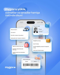“mygov” mobil tətbiqi – dövlət xidmətləri və sənədləriniz hər zaman yanınızda.