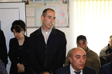 Vətəndaşlarla növbəti səyyar qəbul  rayonun Namazgah kəndində keçirilib