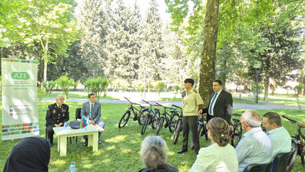 İsmayıllı rayon komandasının üzvlərinə Azərbaycan Respublikası Gənclər və İdman Nazirliyi tərəfindən verilmiş velosipedlərin təqdim olunma mərasimi keçirilib