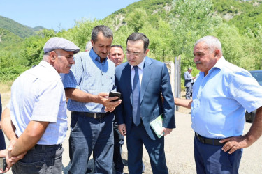 Vətəndaşlarla növbəti səyyar qəbul Mücü kəndində keçirildi