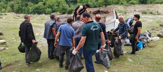 İsmayıllıda növbəti təmizlik aksiyası keçirilib