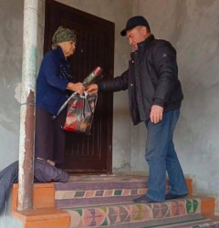 Şəhid ailələri ziyarət olunub