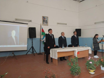 İsmayıllı rayonunun Hacıhətəmli kəndində Ulu Öndər Heydər Əliyevin anadan olmasının 102 illiyinə həsr edilmiş tədbir keçirilib