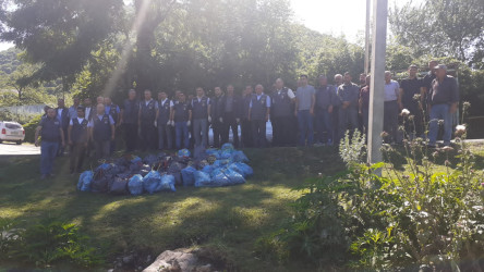 İsmayıllı rayonunda bir sıra çayların sahillərində təmizlik aksiyası keçirilib