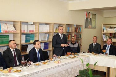 İsmayıllı şəhər 6 saylı tam orta məktəbinin kollektivi ilə görüş keçirilib