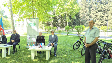 İsmayıllı rayon komandasının üzvlərinə Azərbaycan Respublikası Gənclər və İdman Nazirliyi tərəfindən verilmiş velosipedlərin təqdim olunma mərasimi keçirilib