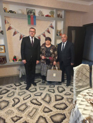 Şəhid ailələri ziyarət olunub