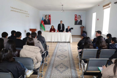 İsmayıllı Dövlət Humanitar və Texnologiya kollecində Birləşmiş Millətlər Təşkilatının Ümumdünya Şəhərsalma Forumunun 13-cü sessiyasının (WUF 13) Azərbaycanda keçirilməsi və onun əhəmiyyəti haqqında tələbələr üçün maarifləndirici tədbir keçirilib