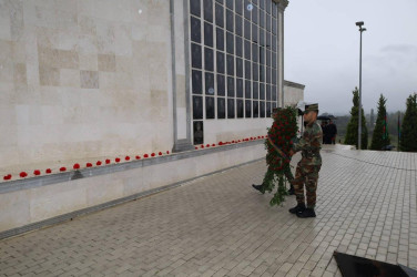 İsmayıllı rayonunda 27 Sentyabr-Anım Günü münasibətilə ölkəmizin ərazi bütövlüyü uğrunda canlarından keçmiş şəhidlərimizin əziz  xatirəsi yad edilib