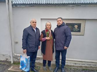 Şəhid ailələri ziyarət olunub