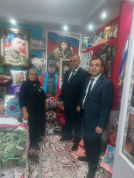 İsmayıllı rayonunda “Anım Günü” ilə əlaqədar olaraq şəhid ailələri ziyarət olunub