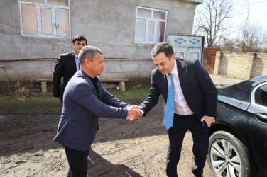 Şəhid ailələri ziyarət olunub