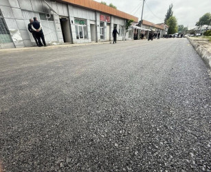 Sakin məmnuniyyəti bizim əsas hədəfimizdir: Bazar ətrafı asfaltlanıb