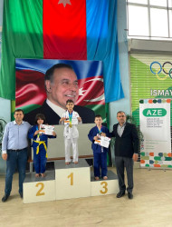 İsmayıllı Olimpiya İdman Kompleksində Ümümmilli Lider Heydər Əliyevin anadan olmasının 100 illiyinə həsr olunmuş cüdo idman növü üzrə birincilik keçirilib