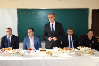 İsmayıllı şəhər Ağahüseyn Aslanov adına 2 nömrəli tam orta məktəbin kollektivi ilə görüş keçirilib