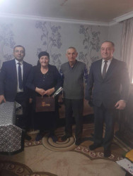 Şəhid ailələri ziyarət olunub