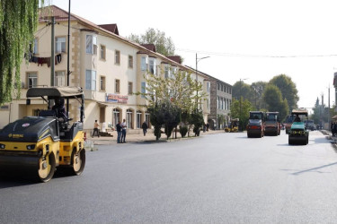 İsmayıllıda yol infrastrukturu yenilənir