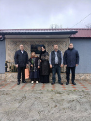 Şəhid ailələri ziyarət olunub