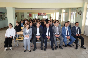 İsmayıllı rayonunun Topçu kəndində Ulu Öndər Heydər Əliyevin anadan olmasının 102 illiyinə həsr edilmiş tədbir keçirilib