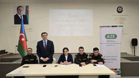 “1 mart–Ümumdünya Mülki Müdafiə Günü” münasibətilə “Dayanıqlı və sabit gələcək naminə ekoloji risklərin idarə edilməsi” mövzusunda tədbir keçirilmişdir