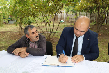 Vətəndaşlarla növbəti səyyar qəbul  rayonun Enişdibi kəndində keçirilib