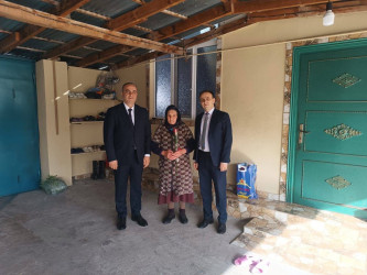 Şəhid ailələri ziyarət olunub