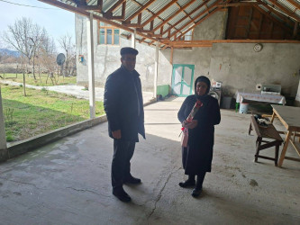 Şəhid ailələri ziyarət olunub