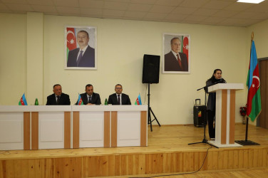İsmayıllı rayonunun Sumağallı kəndində Ulu Öndər Heydər Əliyevin anadan olmasının 102 illiyinə həsr edilmiş tədbir keçirilib