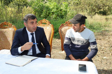 Vətəndaşlarla növbəti səyyar qəbul  rayonun Köhnədaxar kəndində keçirilib