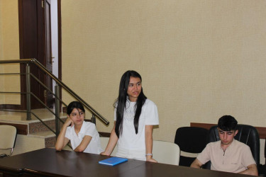 İsmayıllı rayonu üzrə Uşaq Səfirlər Məclisinin üzvləri ilə növbəti görüş keçirilib