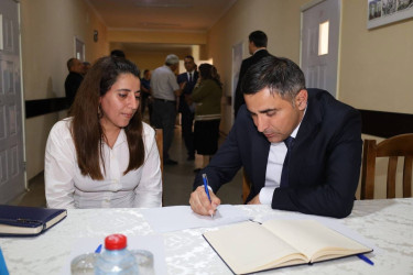 Vətəndaşlarla növbəti səyyar qəbul Kürdeldarbəyli kəndində keçirilib