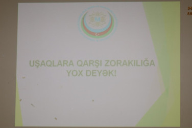 Uşaq əməyinin və uşaqların cinsi istismarı hallarının aşkar edilməsi və bu halların qarşısının alınması məqsədilə maarifləndirici görüş keçirilib