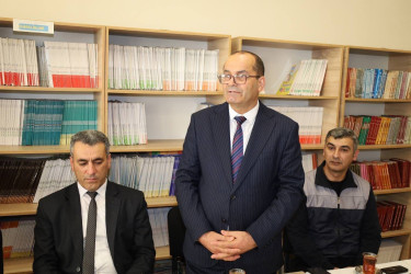 İsmayıllı şəhər 6 saylı tam orta məktəbinin kollektivi ilə görüş keçirilib