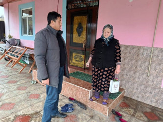 Şəhid ailələri ziyarət olunub