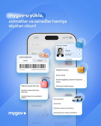 “mygov” mobil tətbiqi – dövlət xidmətləri və sənədləriniz hər zaman yanınızda.