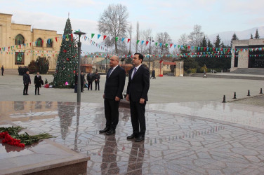 Gömrük Komitəsi sədrinin birinci müavini İsmayıllıda vətəndaşlarla görüşüb