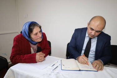 Vətəndaşlarla növbəti səyyar qəbul Ruşan kəndində keçirilib
