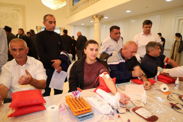İsmayıllıda qanvermə aksiyası keçirilib