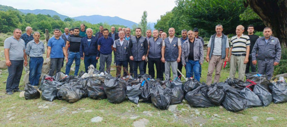 İsmayıllıda növbəti təmizlik aksiyası keçirilib