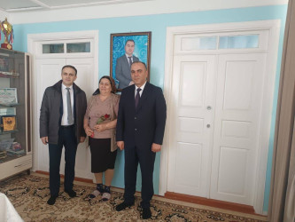 Şəhid ailələri ziyarət olunub