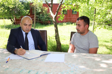 Vətəndaşlarla növbəti səyyar qəbul rayonun Kürdüvan kəndində keçirilib