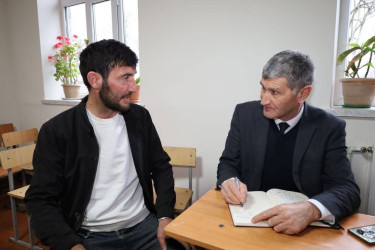 Vətəndaşlarla növbəti səyyar qəbul Ruşan kəndində keçirilib