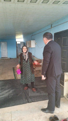 Şəhid ailələri ziyarət olunub