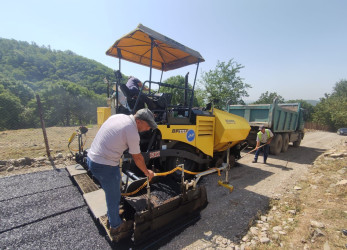 Növbəti asfaltlanma işləri Zərgəran kəndində aparılır