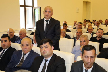 Bu gün İsmayıllı rayonunda kənd təsərrüfatının inkişafına dair geniş tərkibli görüş keçirilmişdir