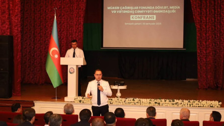 İsmayıllıda “Müasir çağırışlar fonunda dövlət, media və vətəndaş cəmiyyəti əməkdaşlığı” mövzusunda konfrans keçirilib