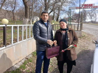 Şəhid ailələri ziyarət olunub