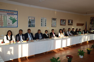 İsmayıllı şəhər Ağahüseyn Aslanov adına 2 nömrəli tam orta məktəbin kollektivi ilə görüş keçirilib