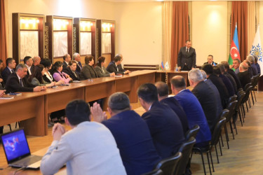 Azərbaycan Respublikasının Prezidenti, YAP sədri cənab İlham Əliyevin partiyanın VIII Qurultayındakı nitqindən irəli gələn məsələlərlə bağlı müşavirə keçirilib